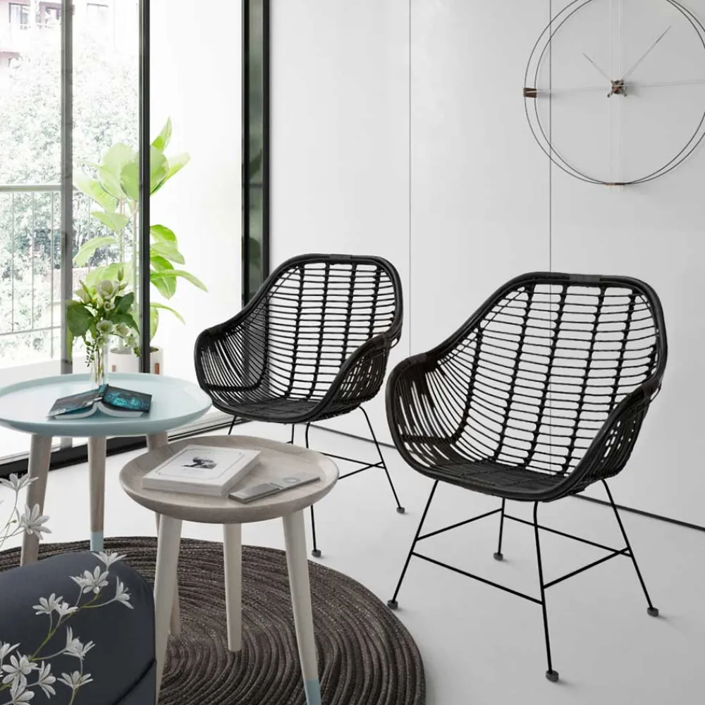 Sale Rattan Stühle Vitablo Armlehnstühle