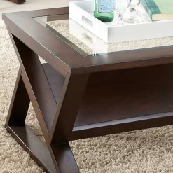 Rechteckiger Salontisch Empire Glastische