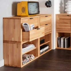 Discount Regalwürfel Sanuel Massivholzregale|Regalwürfel