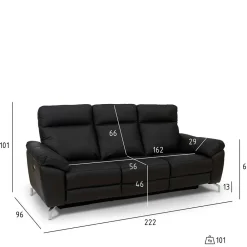 New Relaxsofa Gravitoa Wohnzimmercouch|3 Sitzer Sofa