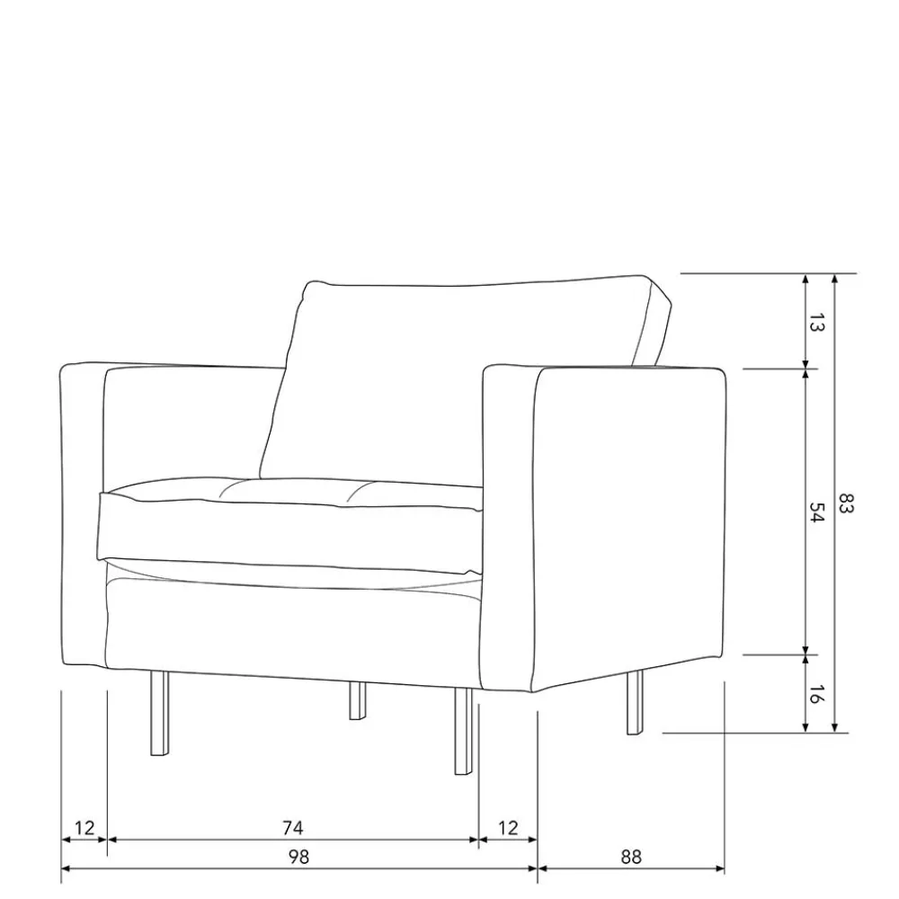 New Retro Einzelsessel Opinaro Wohnzimmer Sessel