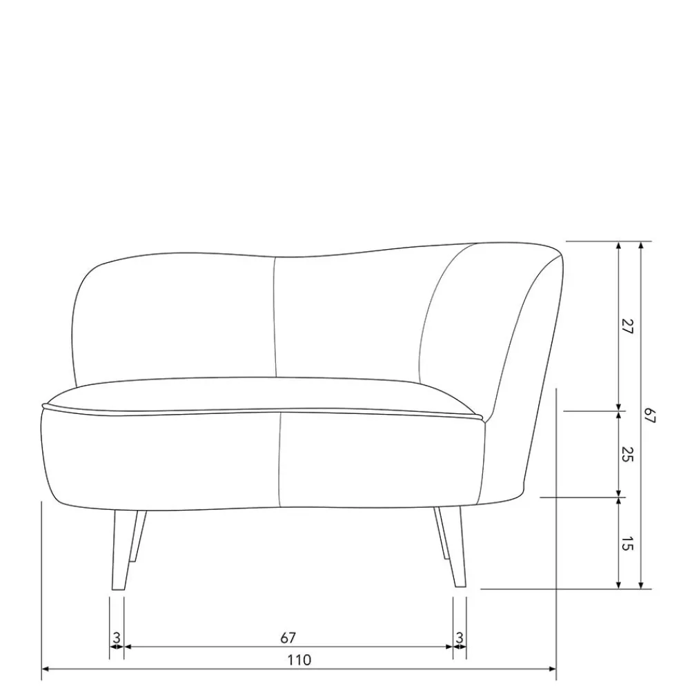 Online Retro Lounge Sofa Singuaro Einzelsofa