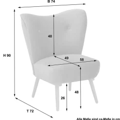 Retro Sessel gelb Pestrov*Pharao24 Outlet