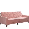 Discount Rosa Klappsofa Clienta Polstermöbel|3 Sitzer Sofa