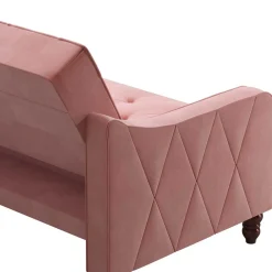 Discount Rosa Klappsofa Clienta Polstermöbel|3 Sitzer Sofa
