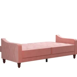 Discount Rosa Klappsofa Clienta Polstermöbel|3 Sitzer Sofa