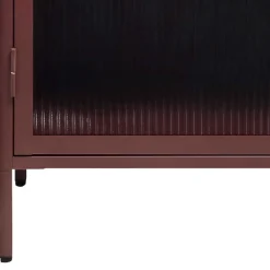 Online Rote Wohnzimmervitrine Arsizion Vitrinenschrank|Stauraumvitrinen