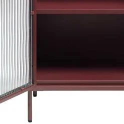 Online Rote Wohnzimmervitrine Arsizion Vitrinenschrank|Stauraumvitrinen