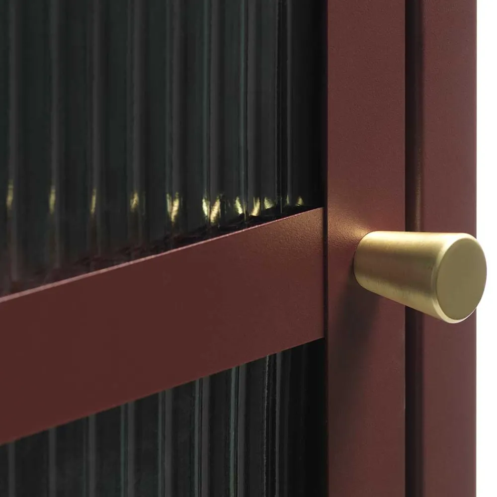 Online Rote Wohnzimmervitrine Arsizion Vitrinenschrank|Stauraumvitrinen