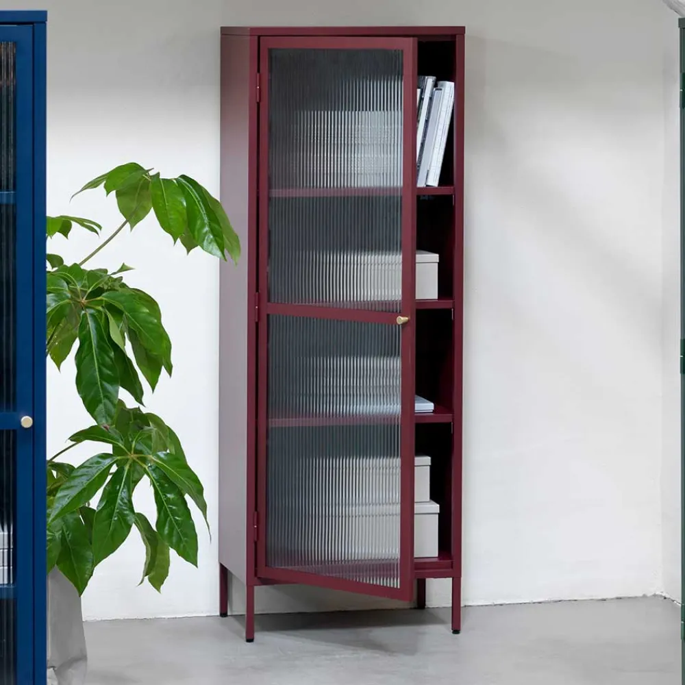 Online Rote Wohnzimmervitrine Arsizion Vitrinenschrank|Stauraumvitrinen