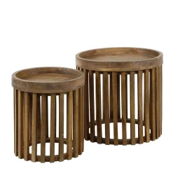 Clearance Runde Beistelltische Bastiaan Wohnzimmertisch|Massivholztische