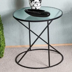 Best Runder Beistelltisch Sasmina Glastische