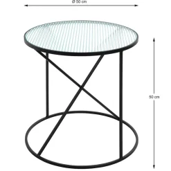 Best Runder Beistelltisch Sasmina Glastische
