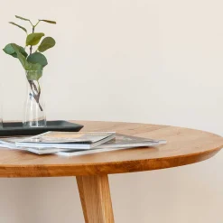 Runder Eiche Couchtisch Cow*Pharao24 Outlet