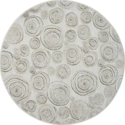 Runder Struktur Teppich Hotti*Pharao24