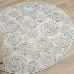 Runder Struktur Teppich Hotti*Pharao24