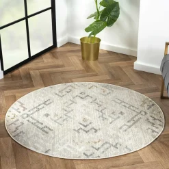 Runder Teppich hell Seen*Pharao24 Online