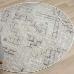 Runder Teppich hell Seen*Pharao24 Online