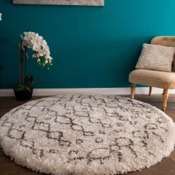 Clearance Runder Teppich mit Muster Quelina Teppiche