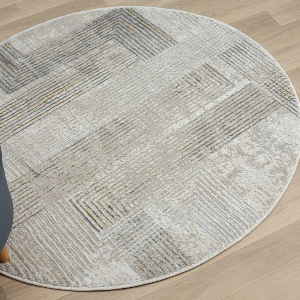 New Runder Teppich modern Narissa Teppiche