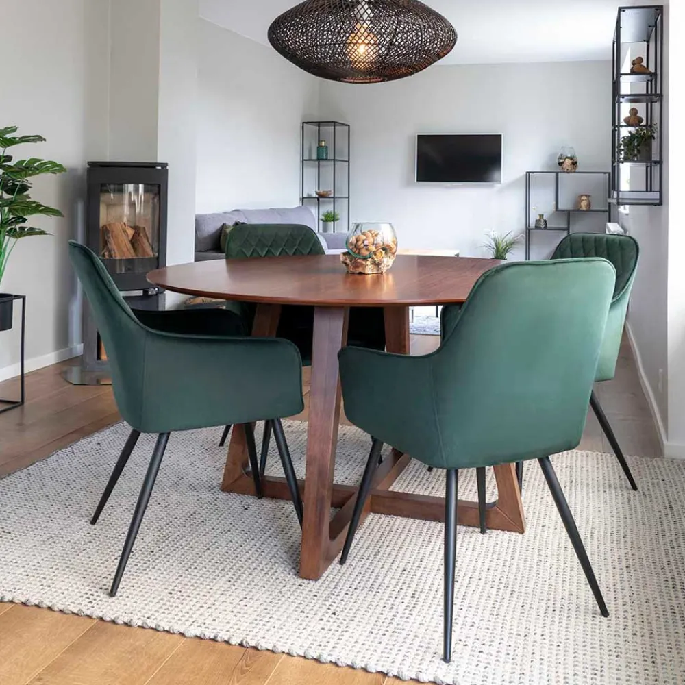 Runder Tisch und Stühle Sidaliva Tisch Mit Stühlen|Esszimmer Sets