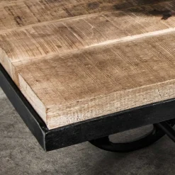 Online Rustikaler Couchtisch Kumar Wohnzimmertisch|Massivholztische