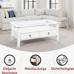 Discount Salontisch Alberto Glastische