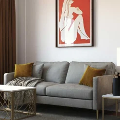 Samt Dreier Sofa Safda*Pharao24