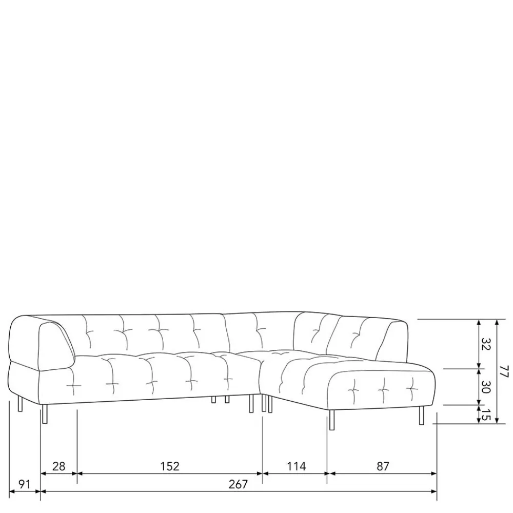 Samt Ecksofa Chace*Pharao24 Online