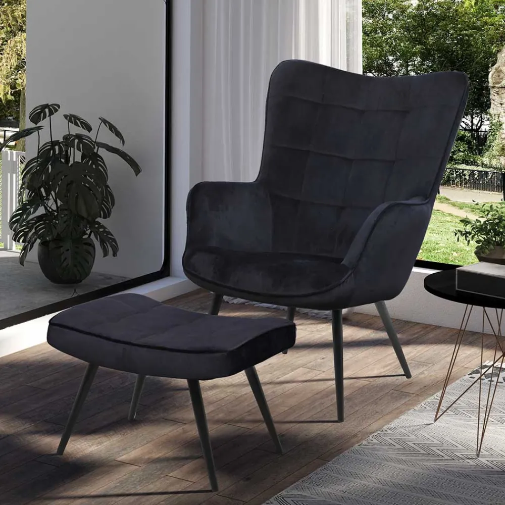 Outlet Samt Einzelsessel Ceano Wohnzimmer Sessel|Relaxsessel