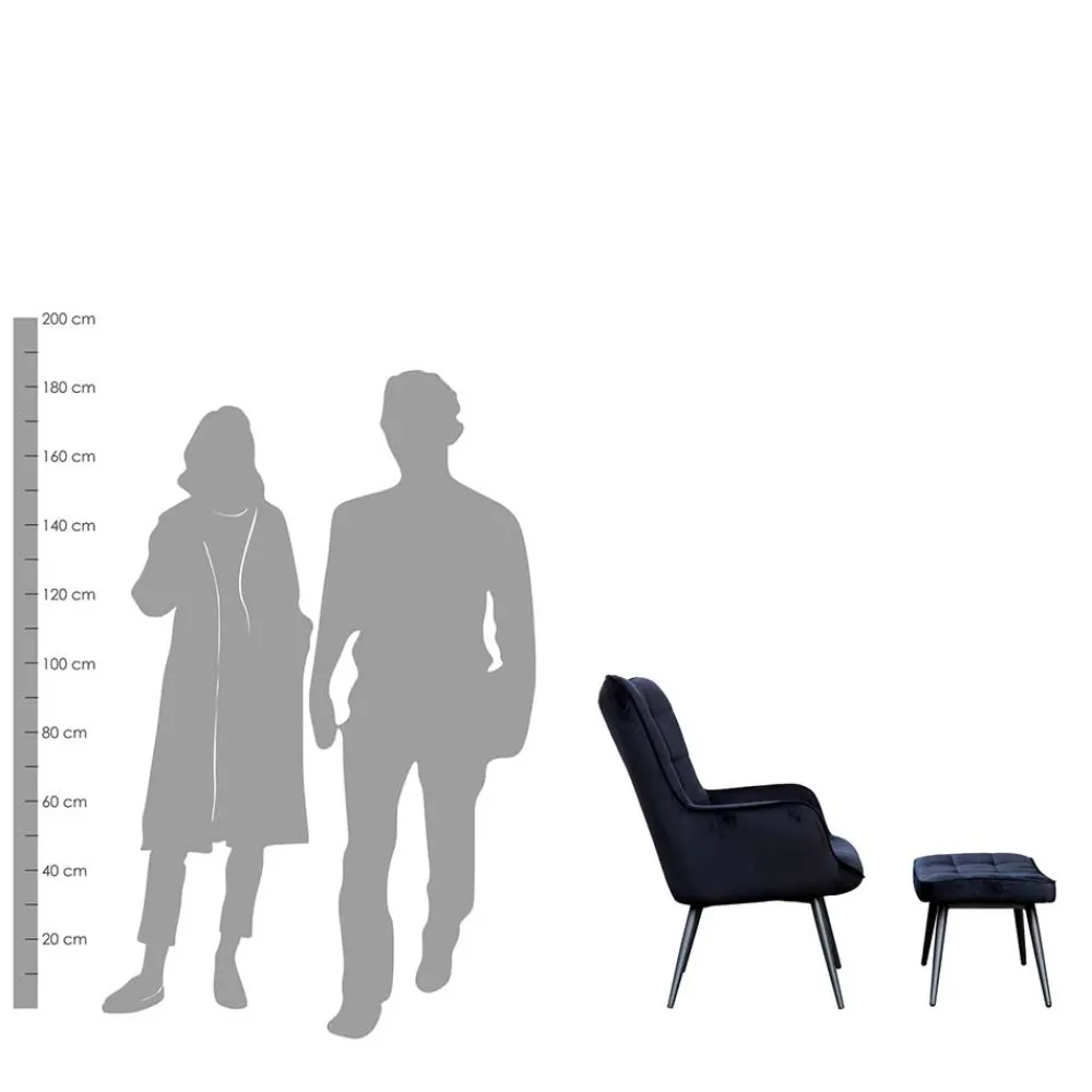 Outlet Samt Einzelsessel Ceano Wohnzimmer Sessel|Relaxsessel