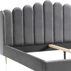 New Samt Polster Bett Nelson Polsterbetten