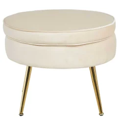 Best Samt Polsterhocker Kuito Sitzhocker