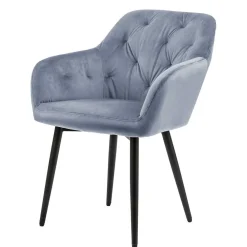 Discount Samt Polsterstuhl Yaviva Armlehnstühle