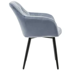 Discount Samt Polsterstuhl Yaviva Armlehnstühle