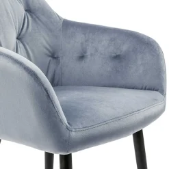 Discount Samt Polsterstuhl Yaviva Armlehnstühle