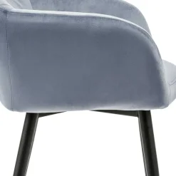 Discount Samt Polsterstuhl Yaviva Armlehnstühle