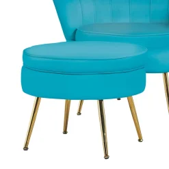 Best Samt Sitzhocker Mimdos Sitzhocker