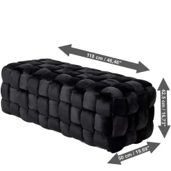 Samt Stoffbank Costian Polsterbänke|Schlafzimmerbänke