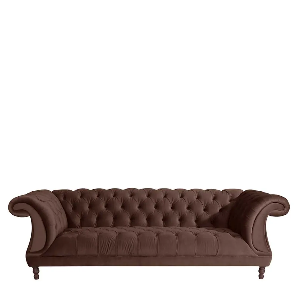 Clearance Samtvelour Couch Rennia Wohnzimmercouch|3 Sitzer Sofa