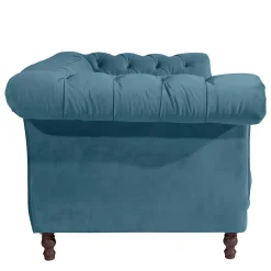 New Samtvelours Couch Petrol Spiritov Wohnzimmercouch|Einzelsofa