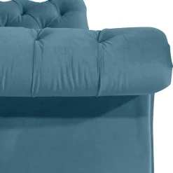 New Samtvelours Couch Petrol Spiritov Wohnzimmercouch|Einzelsofa