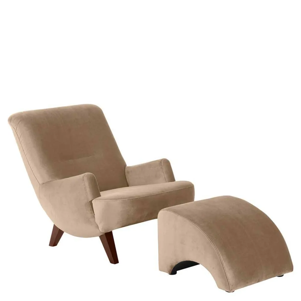 Sale Samtvelours Komfortsessel Euphonia Relaxsessel