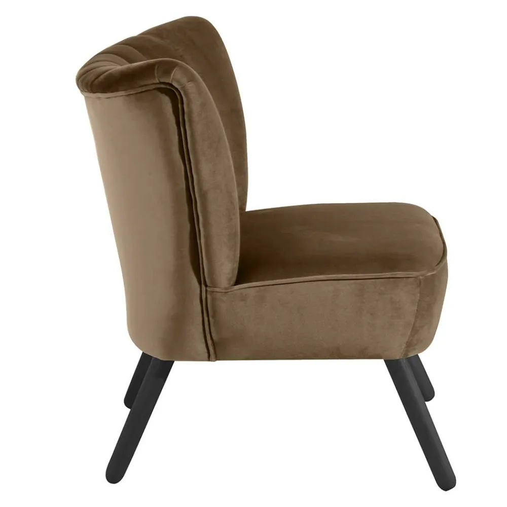 Sale Samtvelours Retrosessel Filicudio Wohnzimmer Sessel