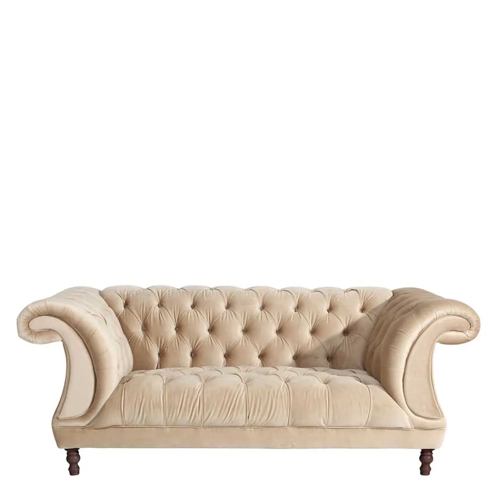 Hot Samtvelours Sofa Segin 2 Sitzer Sofa