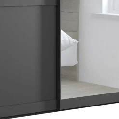 Hot Schiebetürenschrank Dunkelgrau Hierro Schiebetürenschränke