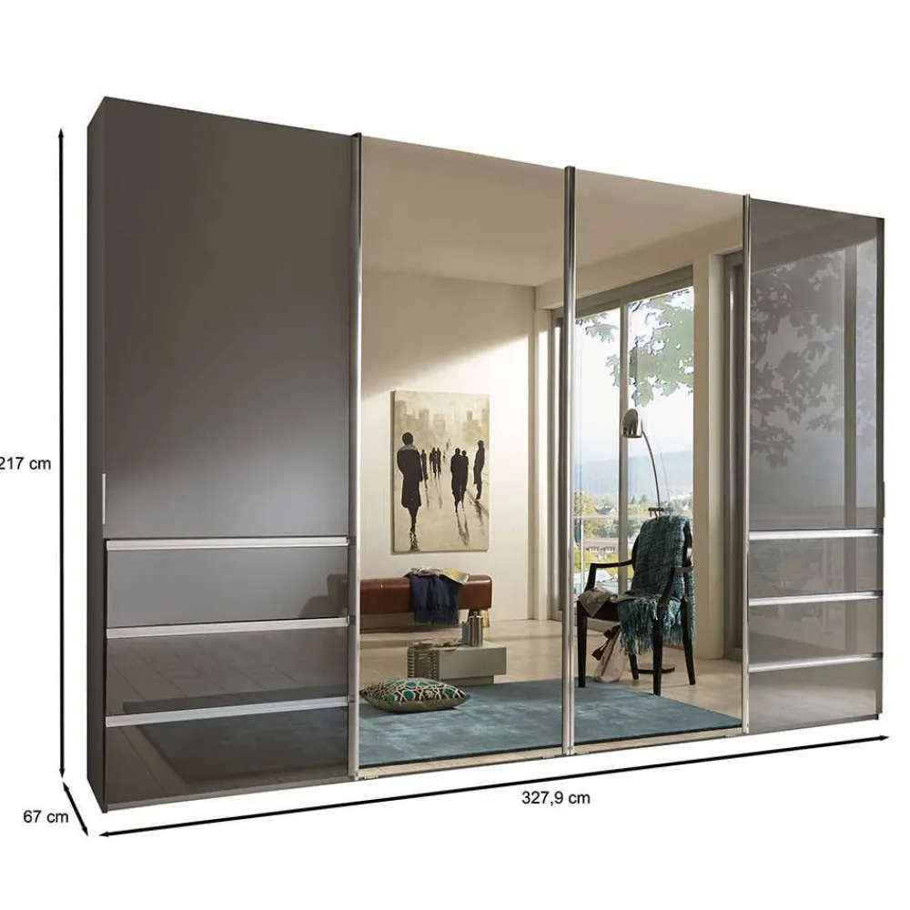 Schiebetürenschrank Emrico*Pharao24 Outlet