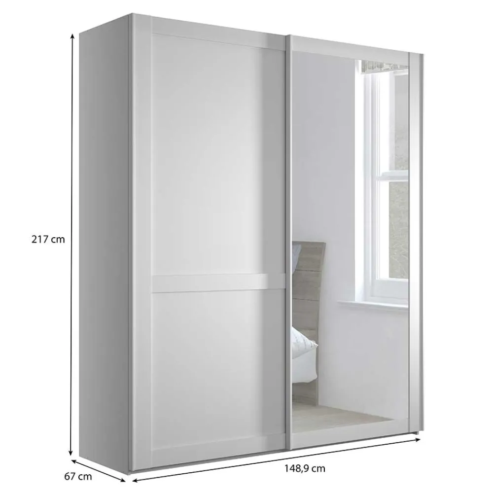 Schiebetürschrank mit Spiegel Tudana*Pharao24 Clearance