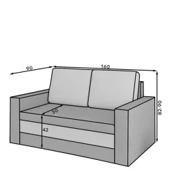 Schlafsofa Trinidad 2 Sitzer Sofa|Schlafsofas