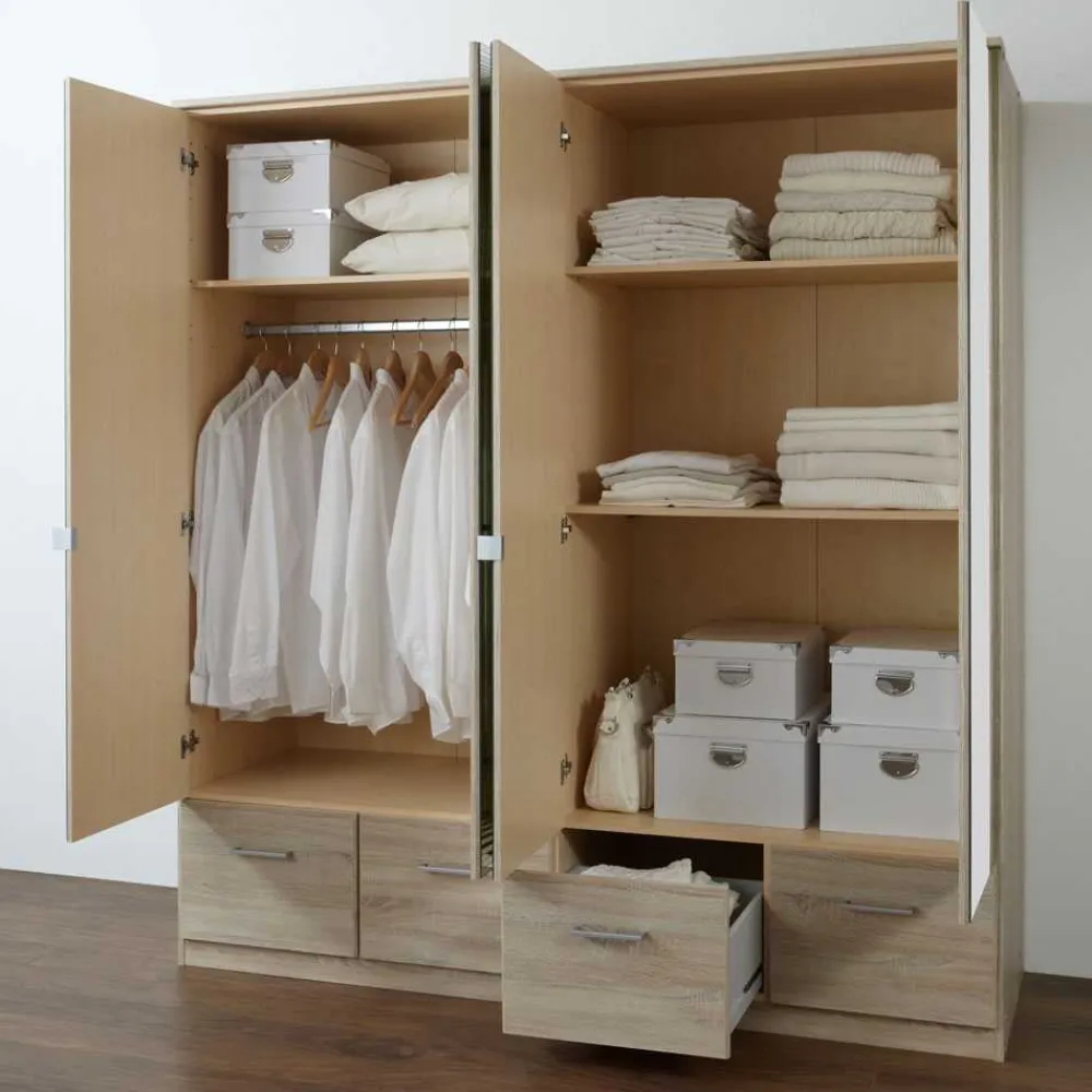 Clearance Schlafzimmer Kleiderschrank Tyago Drehtürenschränke|Jugendkleiderschrank